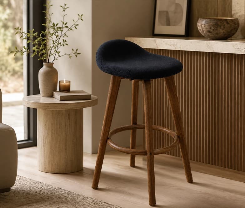 Cormac Bar Stool in Blue