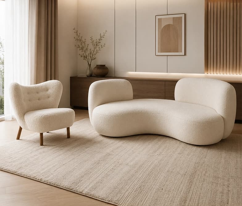 Lelsa 3 seater with Thierry Accent Chair