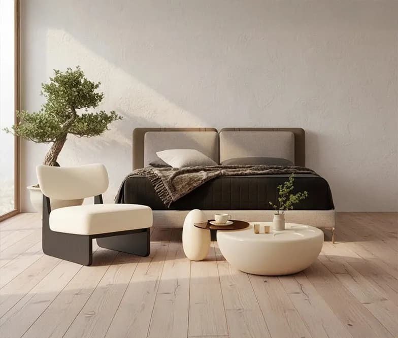Attia Accent Chair in Boucle – FRWD Furniture Malaysia