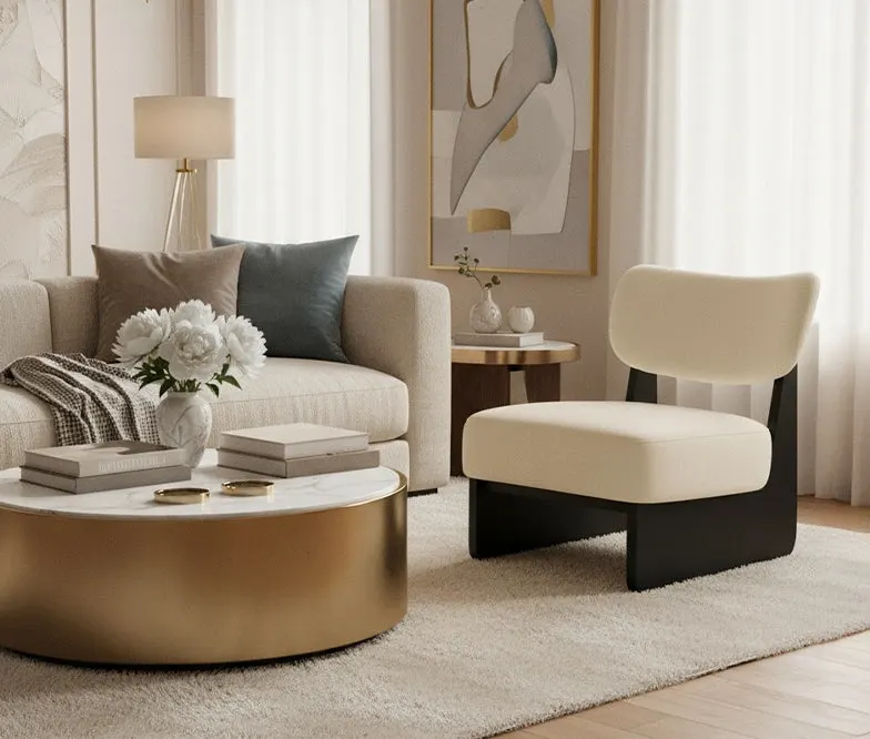 Attia Accent Chair in Boucle – FRWD Furniture Malaysia