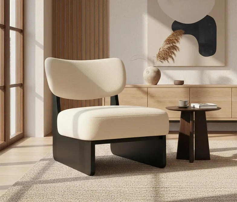 Attia Accent Chair in Boucle – FRWD Furniture Malaysia