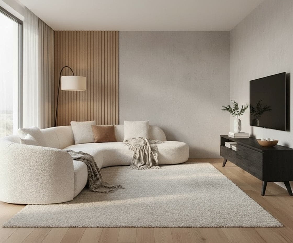 Elsa 4 Seater L-Shaped Sofa with Lowe Tv Cabinet