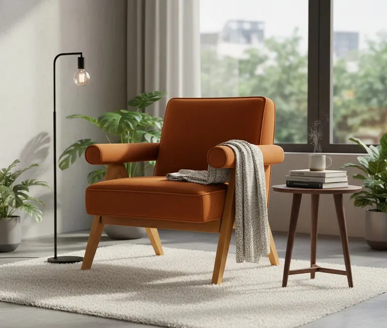 Napa Accent Chair in Clementine Velvet – FRWD Furniture Malaysia