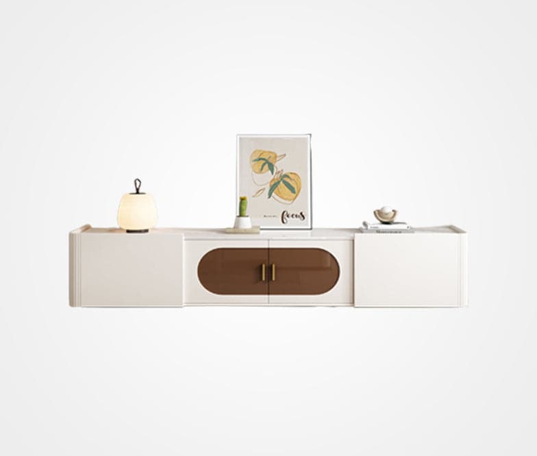 Nuane TV Cabinet in Solid Wood and Earthy Brown – FRWD Furniture Malaysia