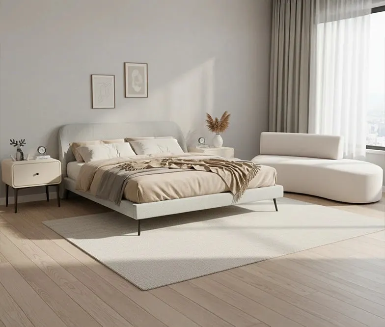 Yale with Luna Chaise and Nel Bedside Tables