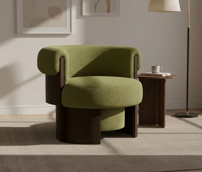 Zuri Boucle 1 Seater Sofa | FRWD Furniture