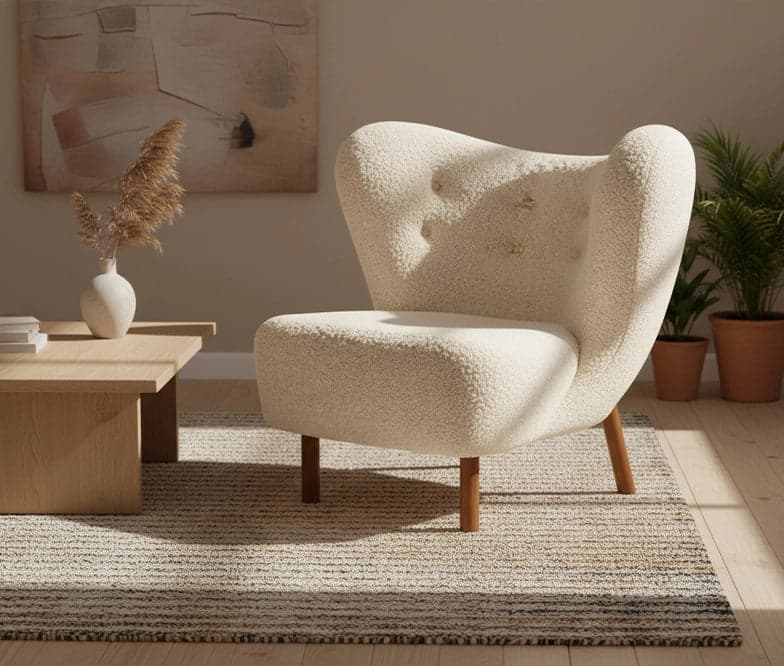 Thierry Accent Chair in Fleece – FRWD Furniture Malaysia