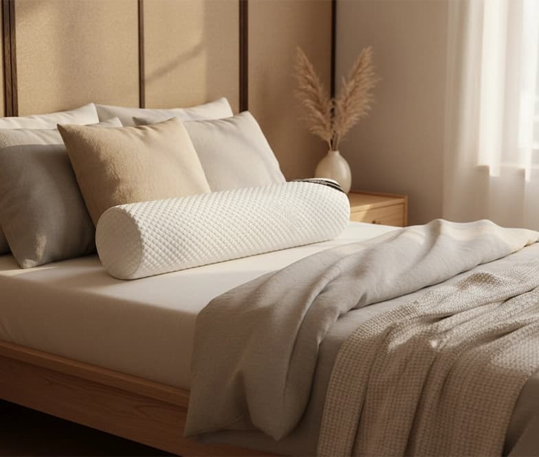 Transforme Miracle Bolster BioCool™ Thermal Regulation in Graphite⁺ infused natural latex – FRWD Furniture Malaysia
