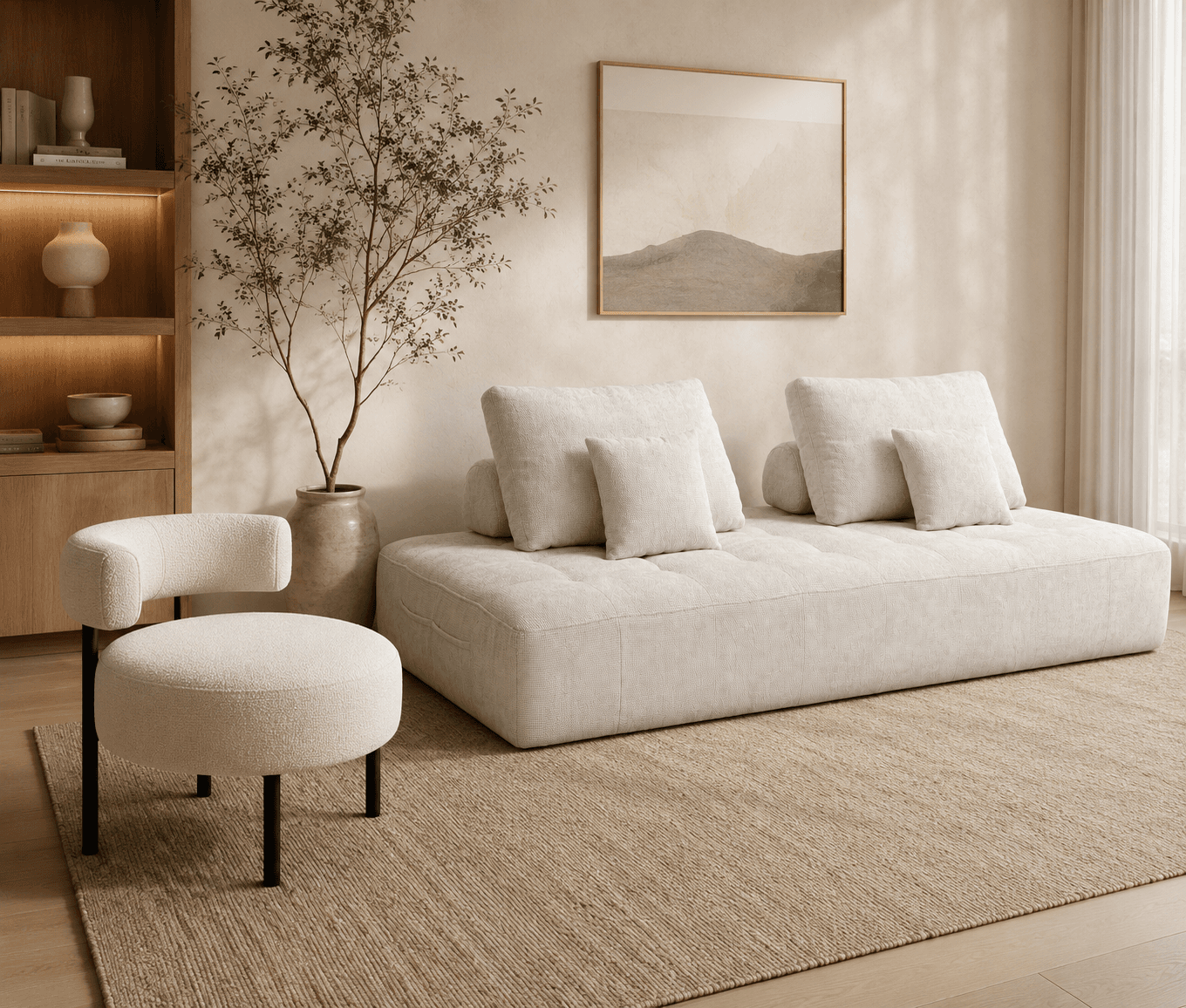 Soren Ice 2 Seater Sofa with Marbelle Accent Chair