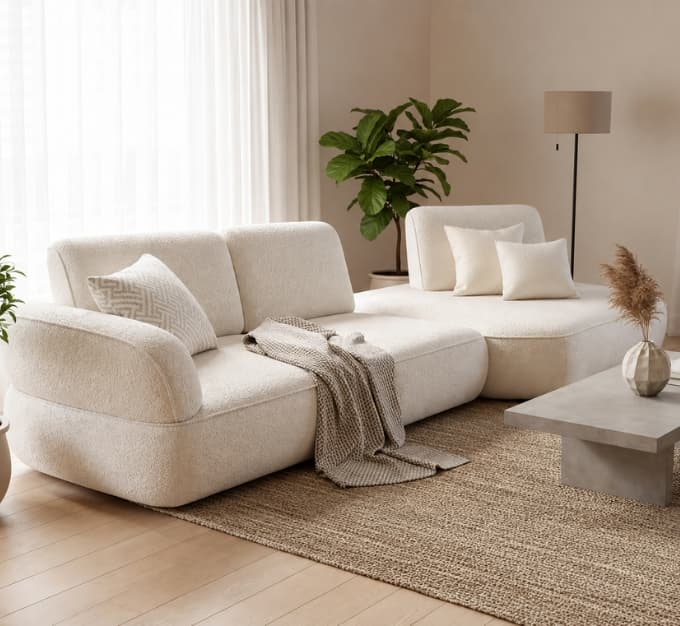 Agnelli 4 Seater Sectional Sofa