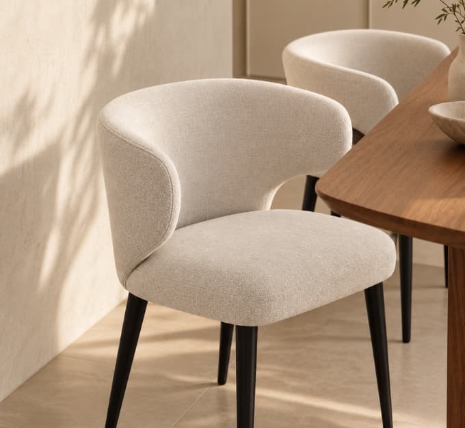 Alessio In Acacia Ambiant Dining Chair