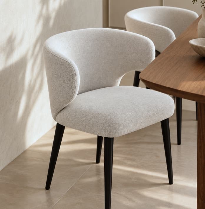 Alessio In Acacia Ambiant Dining Chair
